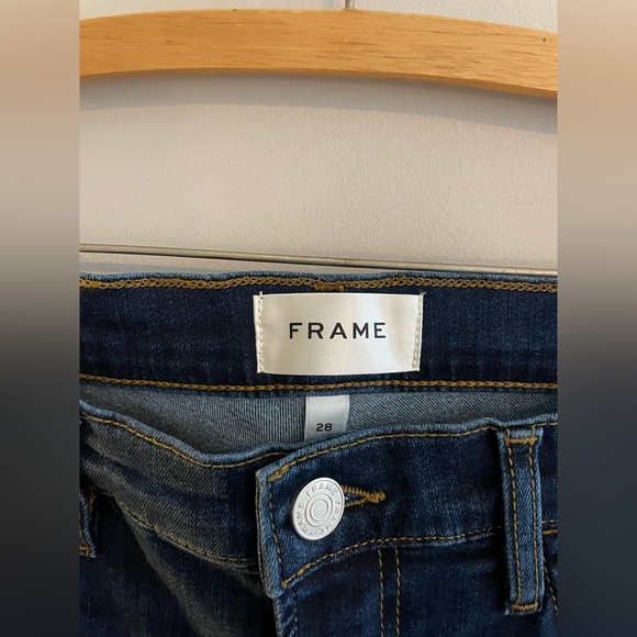 FRAME Dark Wash Skinny Jeans - Picture 2 of 5